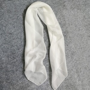 8毫米 hagotai 白色丝绸围巾纯白色丝绸围巾绘画 - Product Image 3