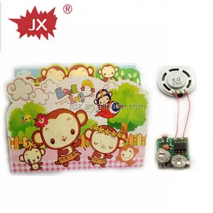 Greeting card sound chip,voice recorded ic module by light activated for musical greeting cards