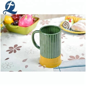 Nuevo diseño <span class=keywords><strong>verde</strong></span> gres <span class=keywords><strong>Taza</strong></span> de cerámica a granel té - Product Image 1