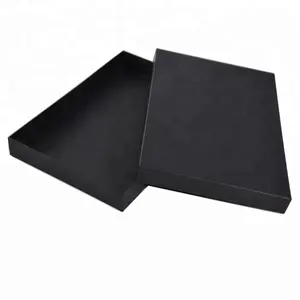 Boîte en papier A4 noir, format A4, avec modèle de couvercle