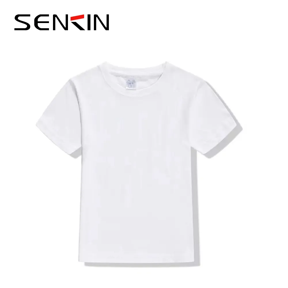 Abbigliamento per bambini Plain White T Shirt Per Bambini In Bianco Ragazzi 100% Cotone T-Shirt