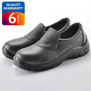 Sepatu untuk bekerja di dapur sepatu keamanan koki dapur 48 ukuran CE disetujui S2 kaki baja penjualan terbaik desain Italia sepatu dapur