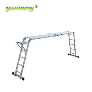 Nhỏ gọn gấp 4*5 bước En 131 đa mục đích di động nhôm thang nền tảng bền và nhẹ thang - Product Image 3