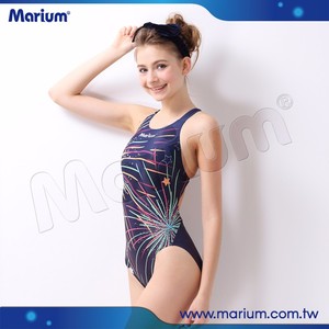 ชุดว่ายน้ำวันพีซผู้หญิงเซ็กซี่ รุ่น Marium 2016 สำหรับการแข่งขัน - Product Image 4
