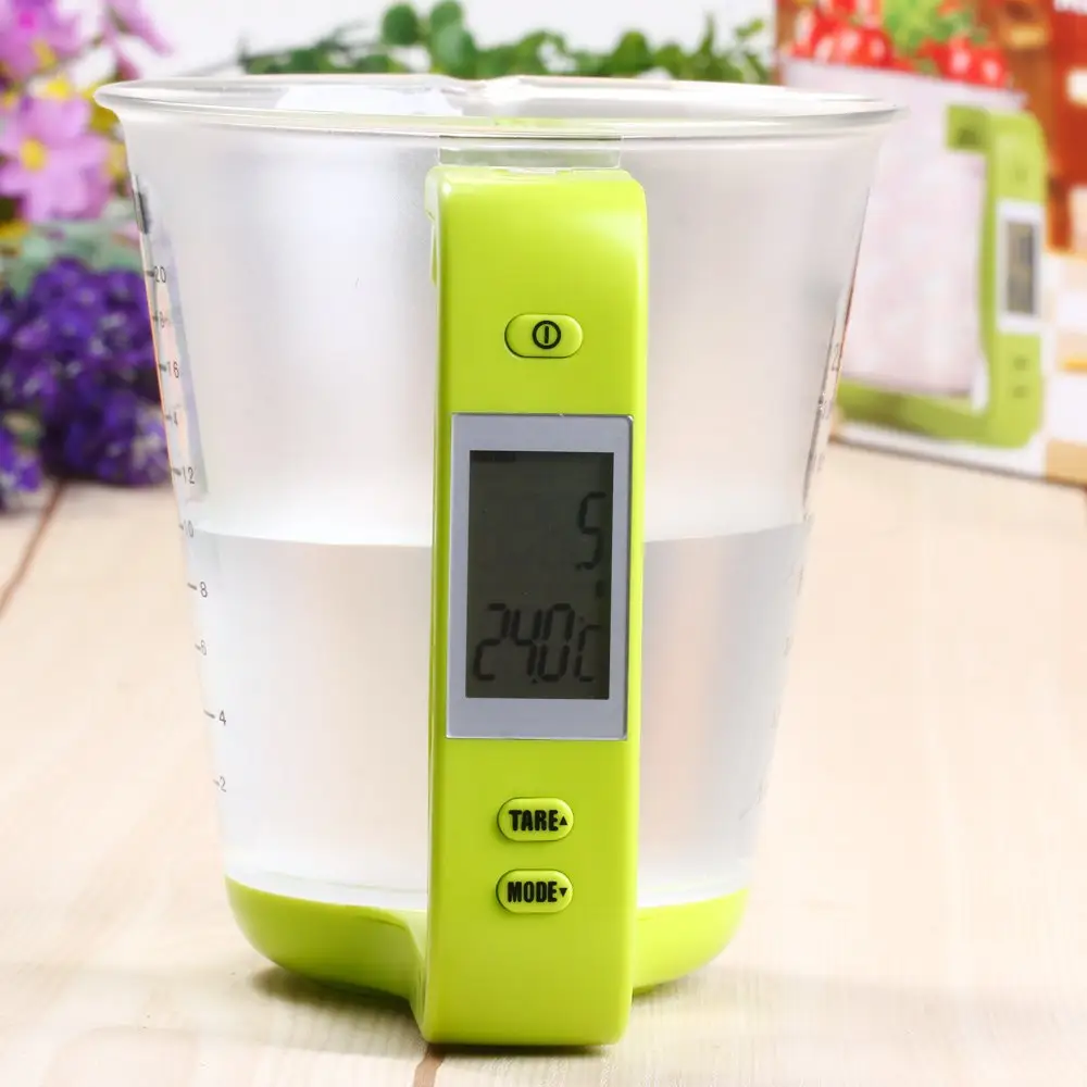2021 Electronic Scale Measuring Cup Weighing Device Thermometer with LCD Kitchen Accessories