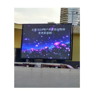 Outdoor waterproof ip65 p6 led screen for outdoor advertising in dubai