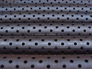 Tubería de drenaje perforada de acero de alta resistencia, pantalla de metal perforada para tubería de filtro de agua - Product Image 3
