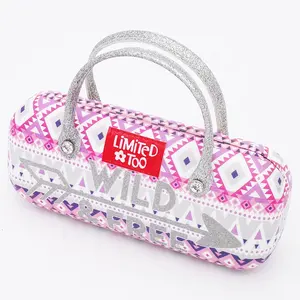 2022 Customized Fashion Multicolor Belt Handle Hard Handle China Imported Made in Children Favorite Hard Glasses Case