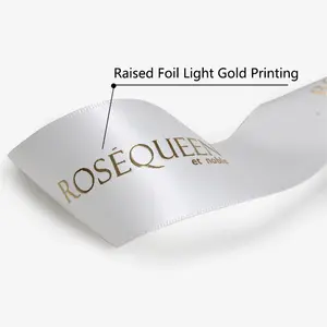 Grosgrain Ribbon Hot Selling Single Faced Polyester Custom Brand Logo Print Grosgrain Ribbon