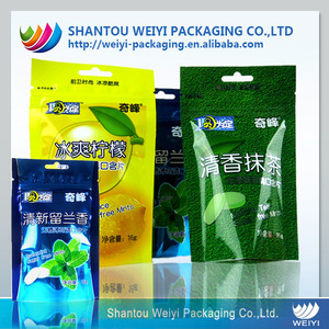 Logo personnalisé Imprimé Sac En Plastique Pour Bonbon Sucette Sucrerie Wrapper Emballage Quad Scellé ziploc alimentaire sacs - Product Image 5