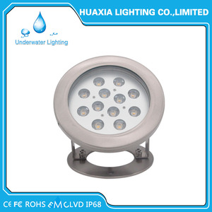Spot lumineux LED sous-marin en acier inoxydable, étanche IP68, pour piscine, 36W