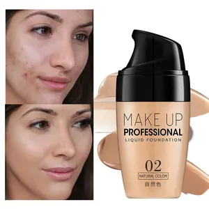 Face Foundation Cream Waterproof Long-lasting Concealer Liquid Professional Makeup Full Coverage Matte Base Make Up