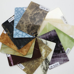 Plastic Marble Plates Plastic Manufacturer Custom Multi-color Resin Stone Plastic Crafts Marble Plates Cast Acrylic Sheet
