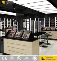 Bella cosmetico di trucco di visualizzazione negozio contatore stand mobili