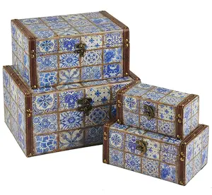 Mehrzweck vintage hause dekorative holz lagerung box mit deckel