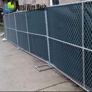 سياج متحرك من سلسلة الفولاذ المجدول بسلك 4 مم وإطار فولاذي - Product Image 3