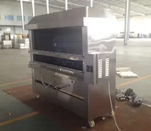 Tam otomatik brezilyalı rodizio gaz ızgara döner kebap ızgara makinesi satılık