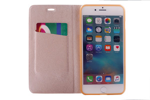 Forro estuche funda protector de tipo agenda de tpu pu resistente sucio para iphone 7 7plus celulares - Product Image 4
