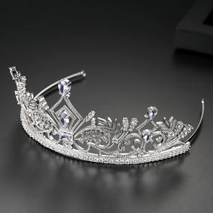 LUOTEEMI — couronne de mariage en zircone, <span class=keywords><strong>diadème</strong></span> de <span class=keywords><strong>luxe</strong></span>, bijoux de mariage, vente en gros - Product Image 6
