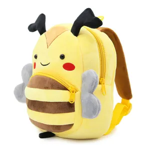 Stuffed Animals Cute Small Yellow Bee Plush Stuffed Bag Plush Animal For Baby