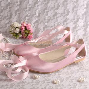 <span class=keywords><strong>Ballerine</strong></span> Bianche in Raso <span class=keywords><strong>con</strong></span> Lacci e Nastro per Sposa - Product Image 3