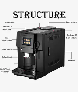 닝보 공장 3.5 '터치 스크린 에스프레소 완전 자동 커피 머신 커피 메이커