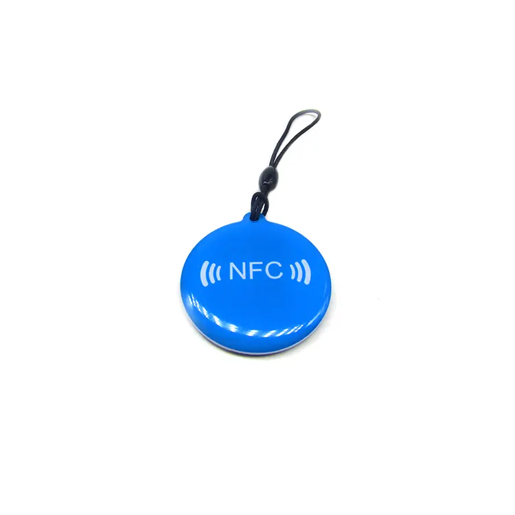Portachiavi con codice QR personalizzato stampato e tag ID pet NFC epossidico RFID programmabile