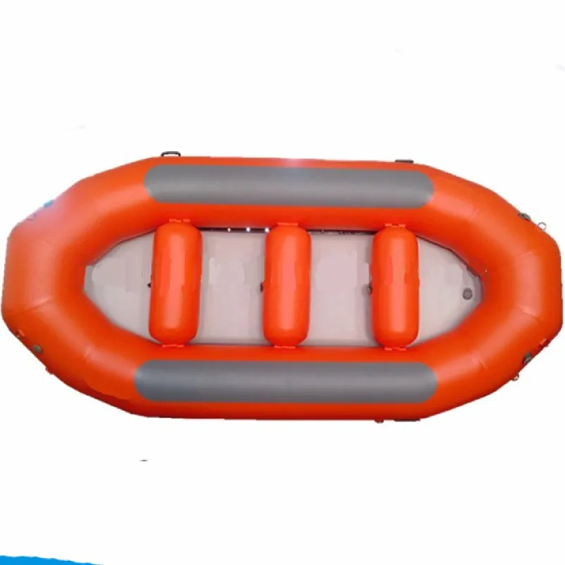 1.2mm PVC oder Hypalon Hull Material Drop Stitch Floor Inflatable White Water Raft, Fishing rafting Boat Price