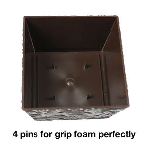 Pot de fleur en relief 3D de bonne qualité en vente en gros Décoration de jardin Bol en plastique pour décoration de fleurs fraîches - Product Image 5