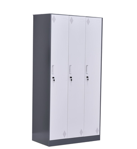 3 puerta galvanizado blanco armario de acero para el personal de la Oficina y los estudiantes de la escuela - Product Image 1