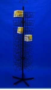 Bán lẻ kim loại Sàn 4 túi mặt Khăn Ăn Spinner Hiển Thị - Product Image 2