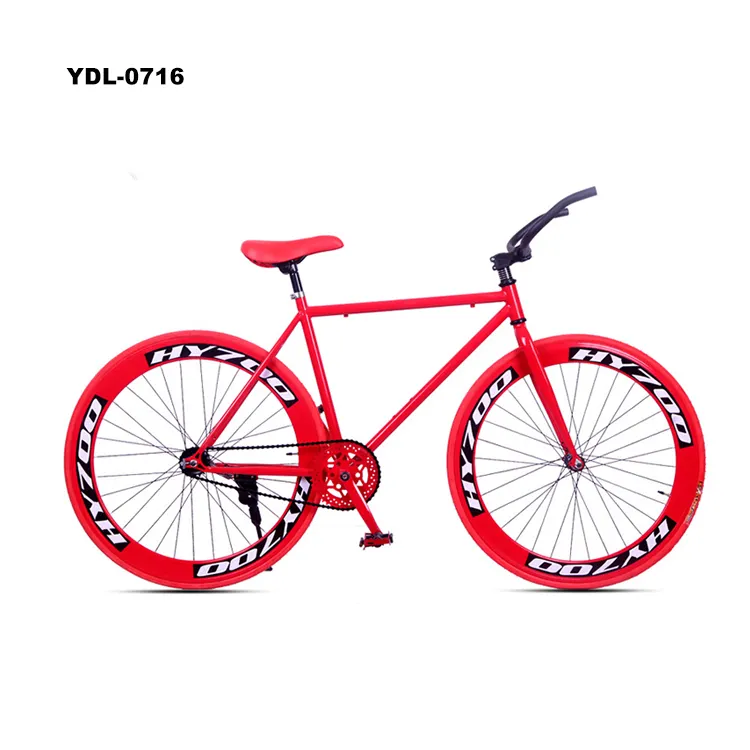 60มิลลิเมตรที่กำหนดเองราคาถูกที่มีสีสันเกียร์คงที่จักรยานโรงงานขายตรงกีฬาจักรยาน