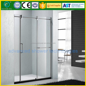 8mm diseño de baño <span class=keywords><strong>puerta</strong></span> <span class=keywords><strong>corredera</strong></span> de <span class=keywords><strong>cristal</strong></span> de la ducha interior <span class=keywords><strong>dos</strong></span> fix y <span class=keywords><strong>dos</strong></span> correderas - Product Image 4