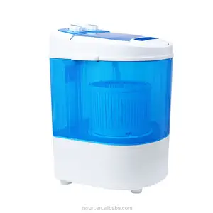 Homeleader W01-012 mini máquina de lavar roupa, máquina de lavar roupa portátil e compacta com capacidade de 6.6lbs, banheira única, azul e branco
