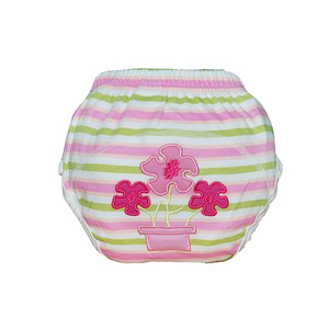 Fabbrica OEM carino modello a prova di perdite riutilizzabile cotone bambino neonato vasino pantaloni pannolino per bambino - Product Image 5