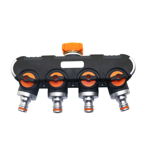 Metallo 4 Way <span class=keywords><strong>Acqua</strong></span> Splitter 3/4 ''Filettatura Femmina <span class=keywords><strong>Giardino</strong></span> Rubinetto Connettore Sistema di Irrigazione Adattatore - Product Image 1