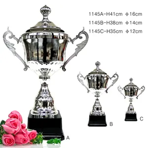 High-end metal trophy cup tropies big trophy silver trophy cup