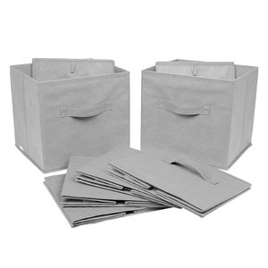 HOME ORGANIZATION box foldable 6 non woven fabric storage bins