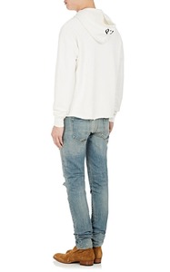 Hombres Ropa Casual Frayed Hem Pullover Goth Allemand 100% Algodón Con Capucha - Product Image 3