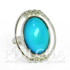 Anillo de piedra Vintage para mujer, varios colores, cambio de estado de ánimo - Product Image 4