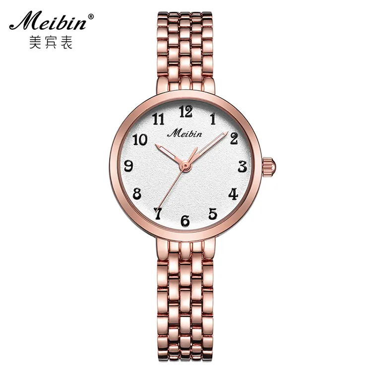 MEIBIN 1051 विलासिता और फैशन क्वार्ट्ज महिलाओं की कलाई घड़ी के रूप में कंगन सस्ते कीमत कर सकते हैं कस्टम