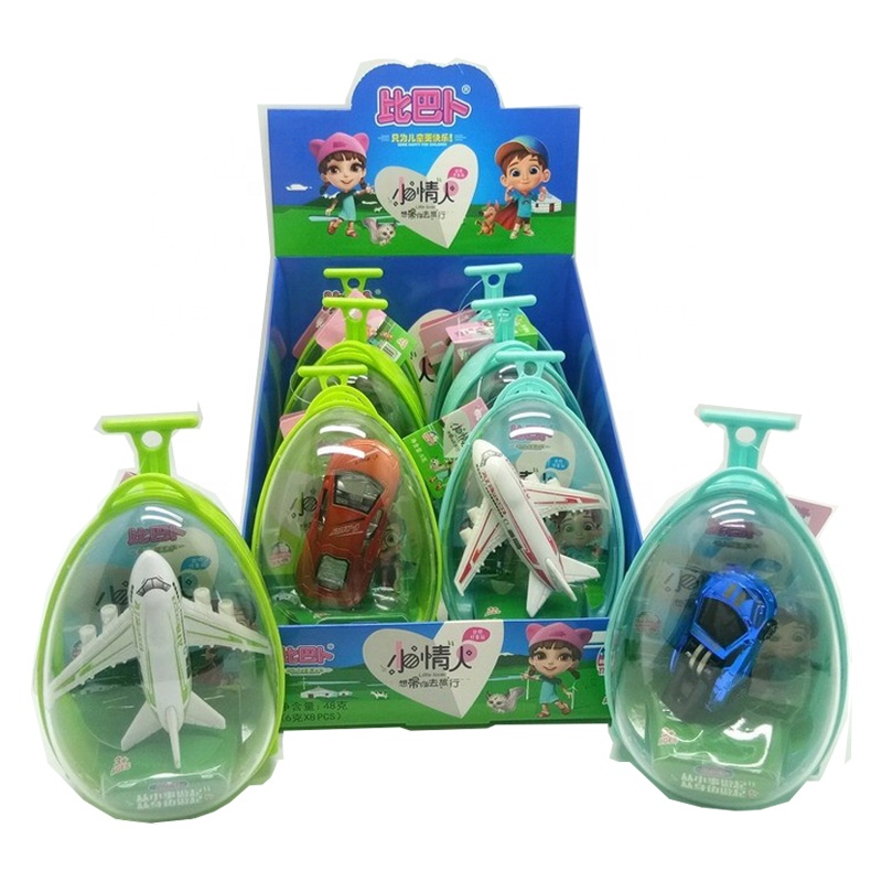 Оптовая продажа, рекламный завод, Китай, самолет в форме яйца, игрушечный автомобиль с конфетами