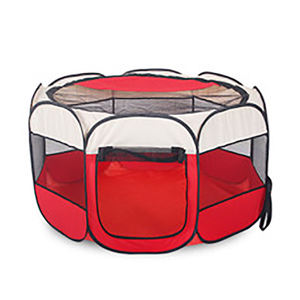 Tenda pembawa hewan peliharaan lipat portabel, kandang anjing <span class=keywords><strong>Playpen</strong></span> operasi mudah oktagon anjing berat - Product Image 5