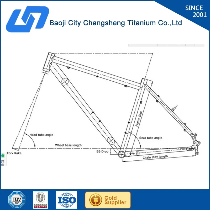 Pasokan Cina Titanium 29 Alloy Sepeda Bingkai untuk Mtb Fixed Gear Frame Titanium Sepeda Lipat Bingkai Dibuat Di Cina