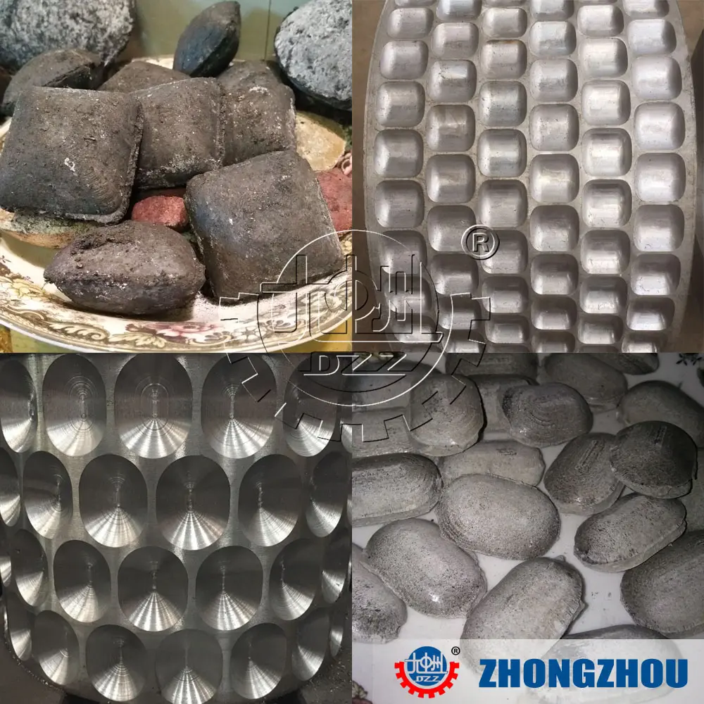 Roller Logam Paduan Tahan Aus Suku Cadang Mesin Briquette