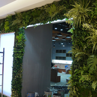Mur d'herbe verte artificielle, 1 pièce, décoration d'extérieur, art suspendu, hérisson vertical, modules de jardin verticaux