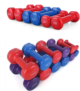 Sức Mạnh Đào Tạo Thiết Kế Logo Màu Phòng Tập Thể Dục Tập Thể Dục Bộ 2lb 3LB 4lb 5lb 6LB <span class=keywords><strong>10LB</strong></span> Vinyl Quả Tạ 3Kg - Product Image 5