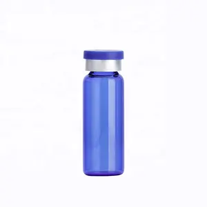 Sterilized Blue Empty Glass Vial Label Pharmaceutical Ampoules