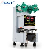 Machines de scellage automatique à bulles FEST CE, thé au lait, 110V/220V, machine de scellage de gobelets en papier et en plastique Boba