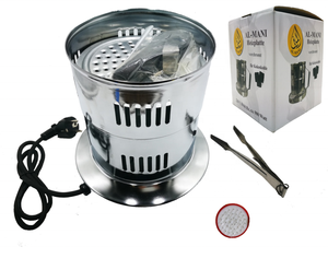 HongQiang, Proveedor Chino de Cachimbas Eléctricas con Material de Bambú, Quemador de Carbón Negro de 600W 220V, Venta al por Mayor - Product Image 5